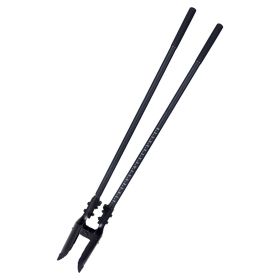 Post Hole Digger, Heavy Duty Post Hole Digger with Fiberglass Handle, Manual Hole Digger with Scale Markings and Metal Blade