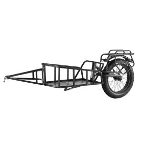 Bike Cargo Trailer, 70 lbs Load Capacity, Heavy-Duty Bicycle Wagon Cart, Compact Storage & Quick Release Structure with Universal Hitch, 20" Whee