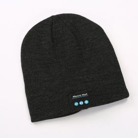 BT Beanie Hat With Wireless Musical Earphone; Winter Outdoor Sport Stereo Music Hat Warm Fashion Cap With Speaker Mic For Teen Young Boys Girls W (Color: DARK GREY)