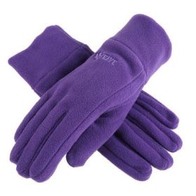 Men's winter gloves couples women outdoor fleece warm cold winter gloves motorcycle riding gloves (Color: Lavender, size: XL)