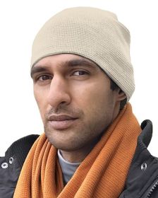 Bayside 3835 8" Thermal Beanie (Color: CREAM, size: OS)